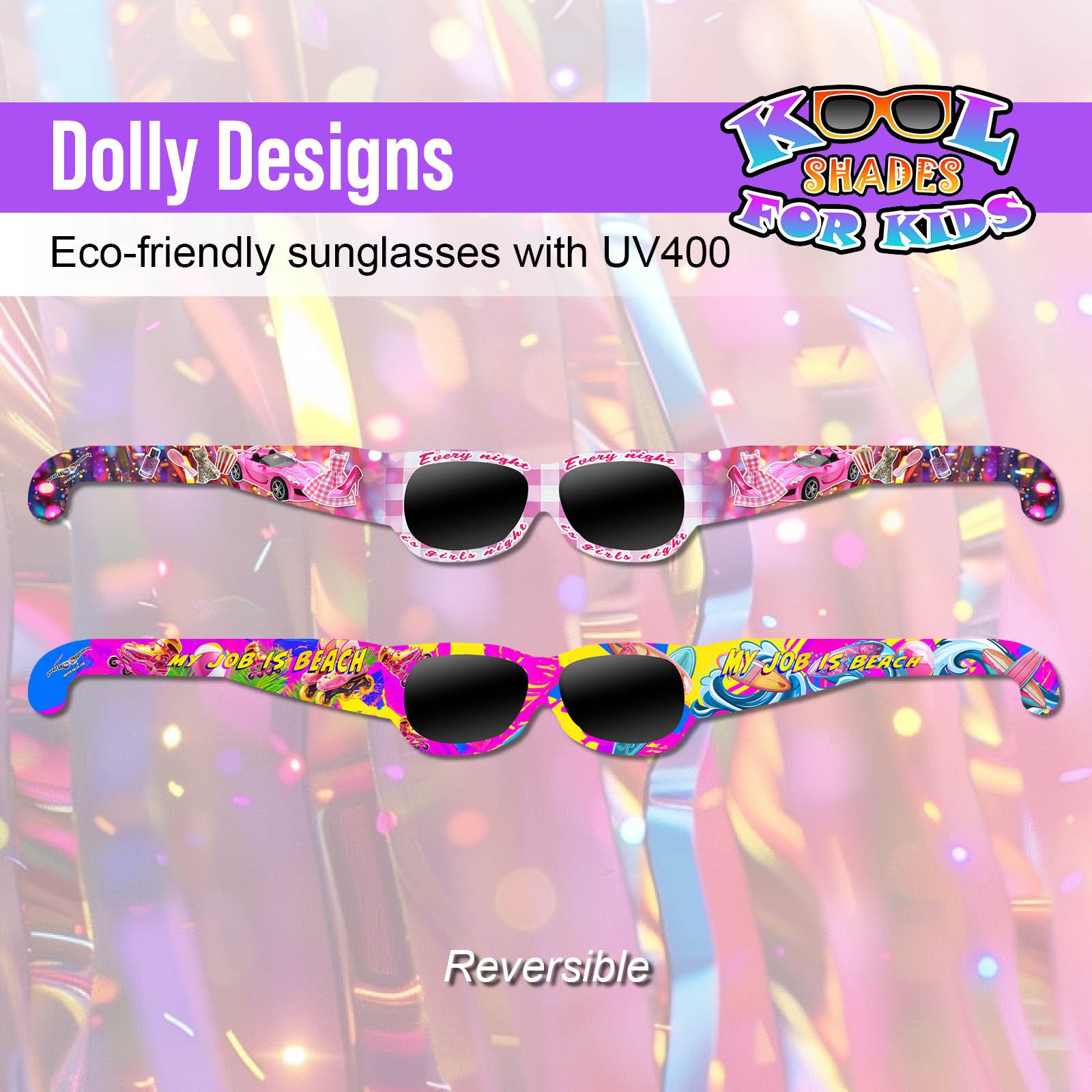Kool Shades for Kids, Dolly 4-Pack