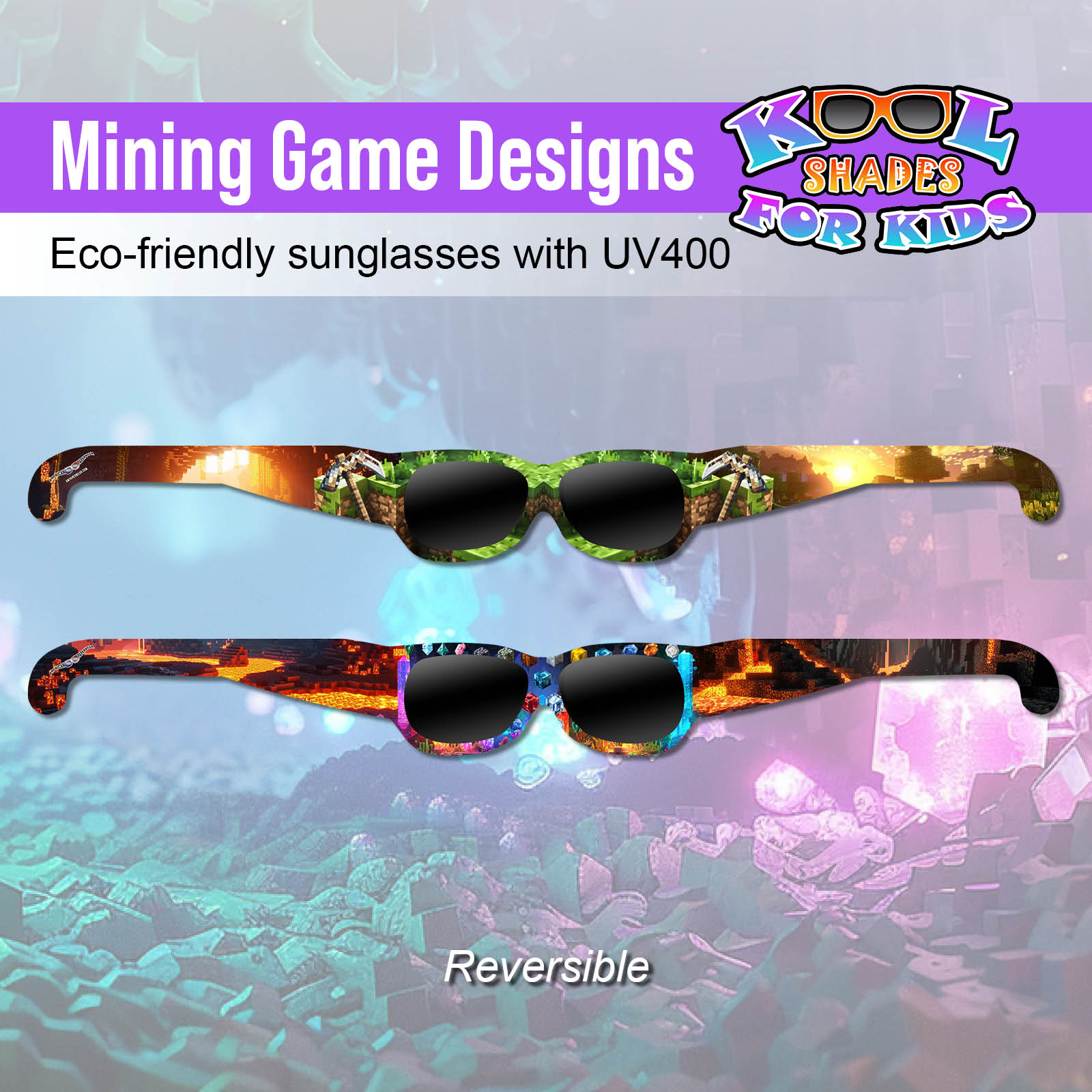 Kool Shades for Kids, Mining Game Bulk 4-pack