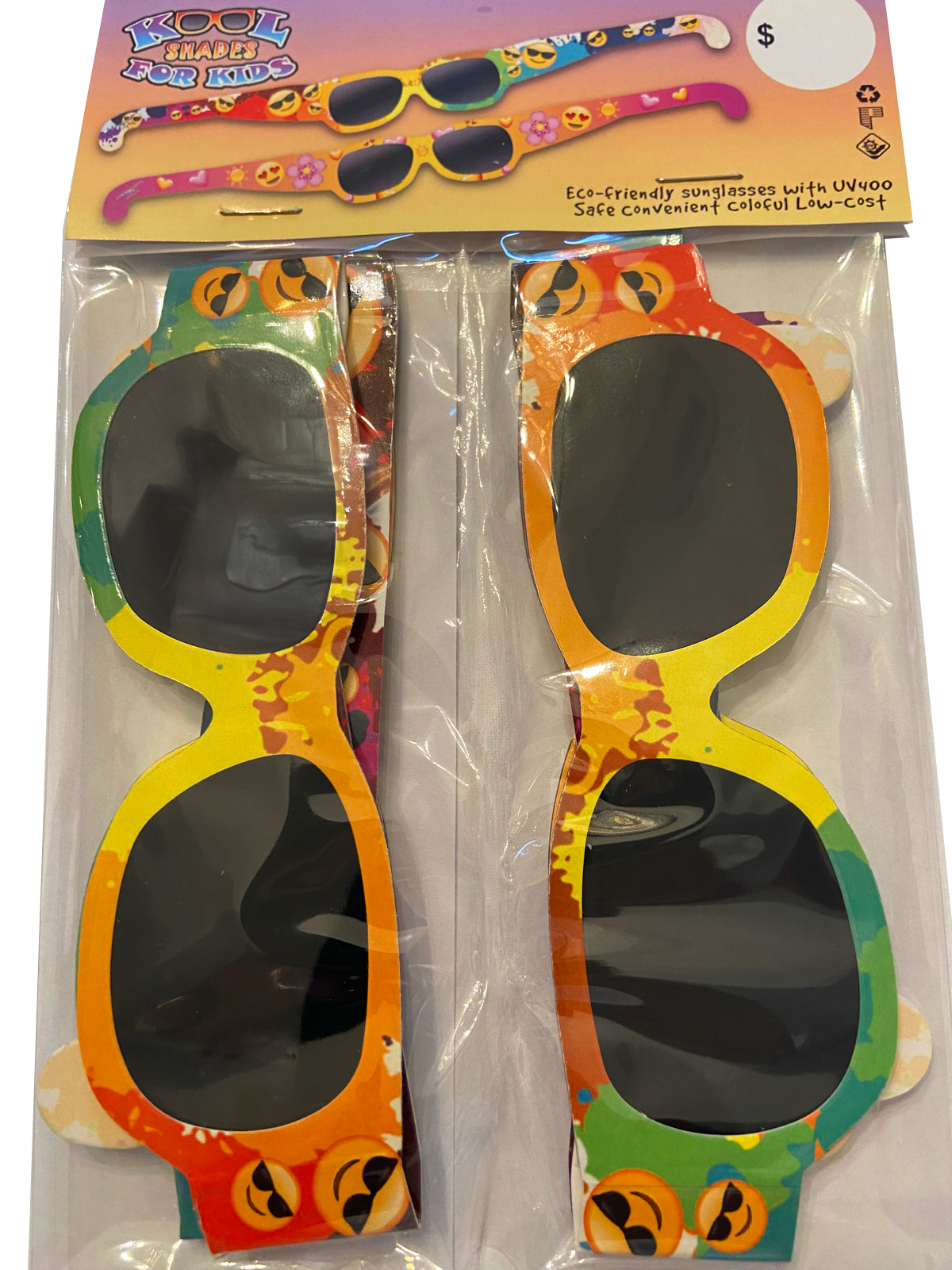 Kool Shades for Kids, Emojis 4-Pack