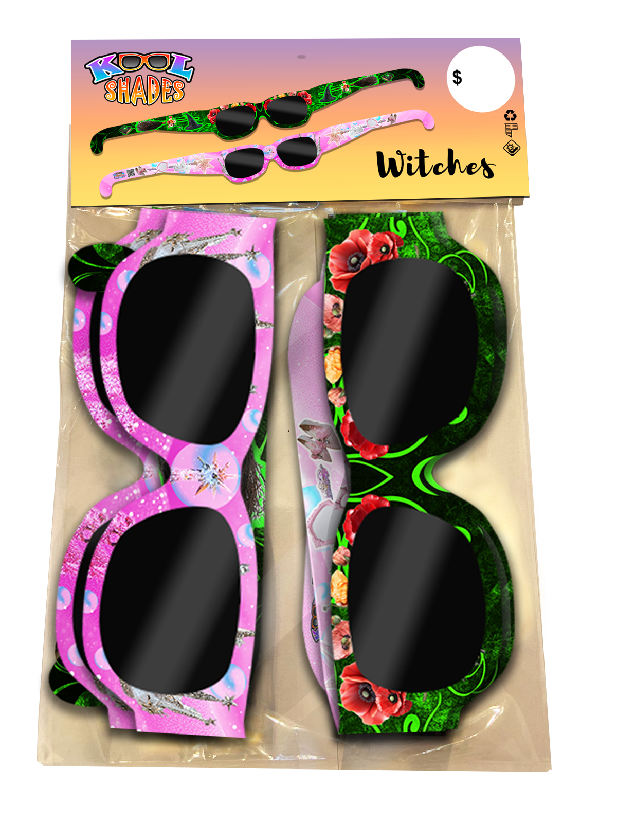 Kool Shades for Kids, Witches 4-Pack