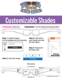 Kool Shades for Kids, Customized, Bulk 50-packs