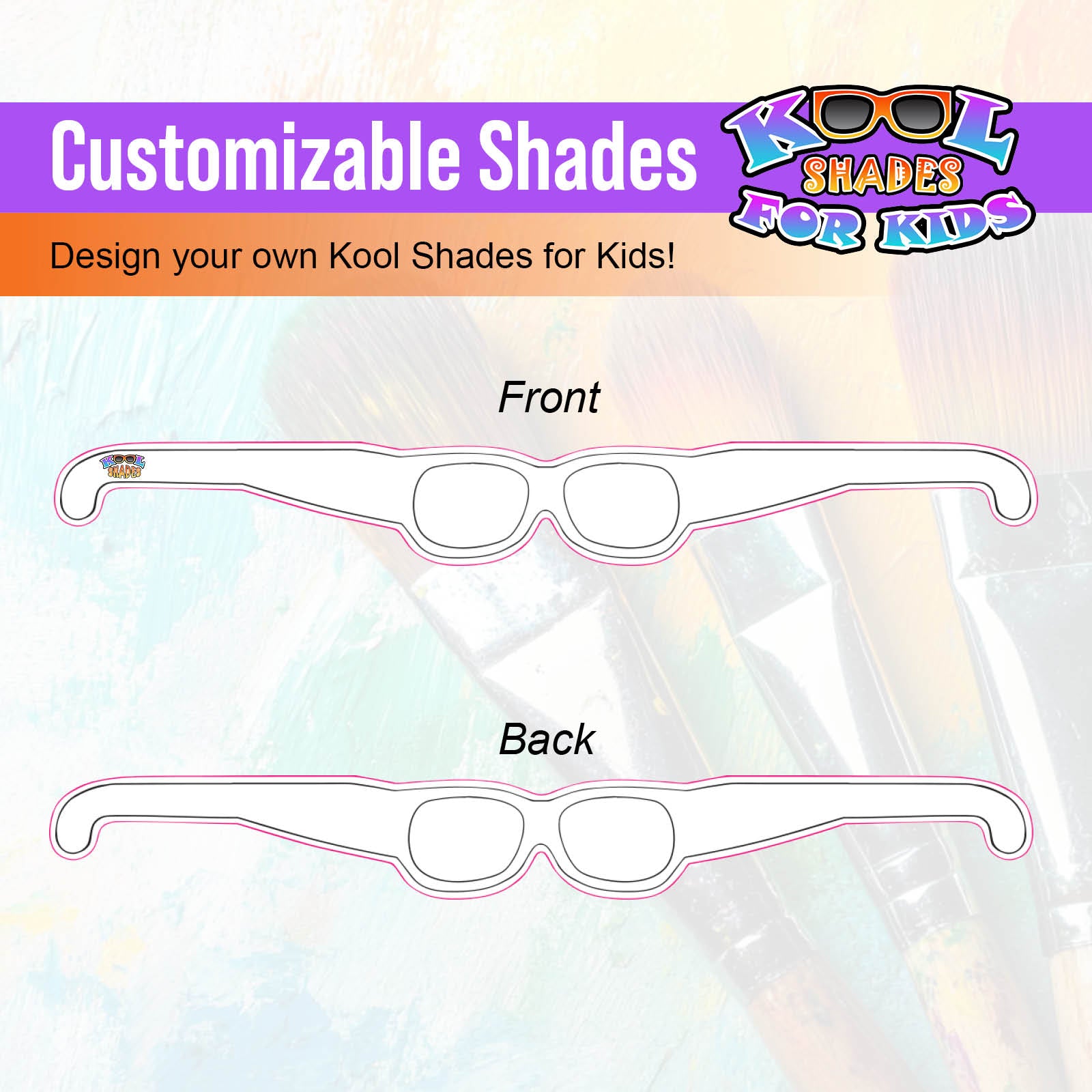 Kool Shades for Kids, Customized, Bulk 50-packs